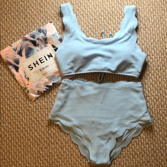 shein bathing suits high waisted